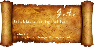 Glattstein Agnella névjegykártya